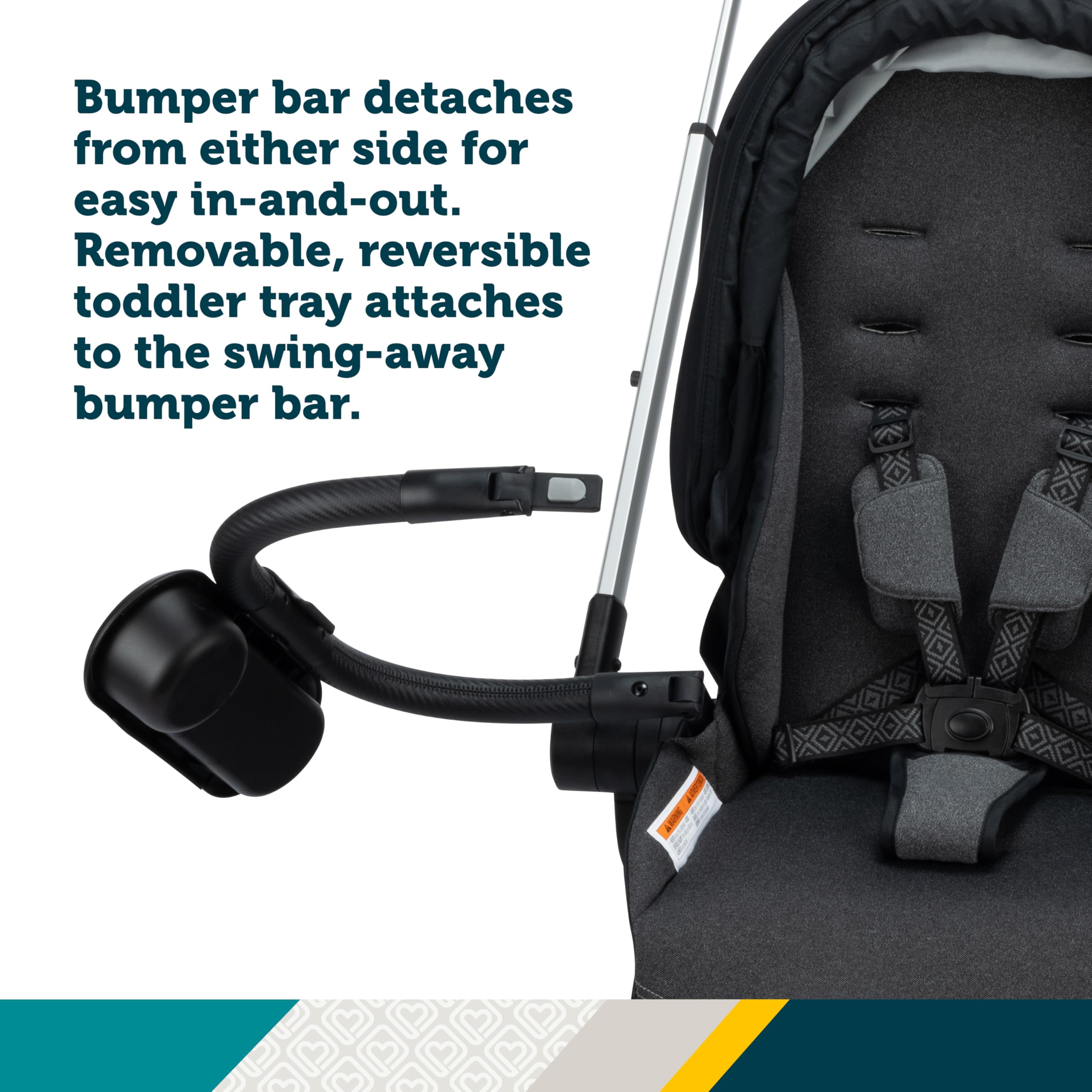 Safety 1ˢᵗ® Turn and Go™ 360° Rotating Modular Travel System, Shade - Image 12
