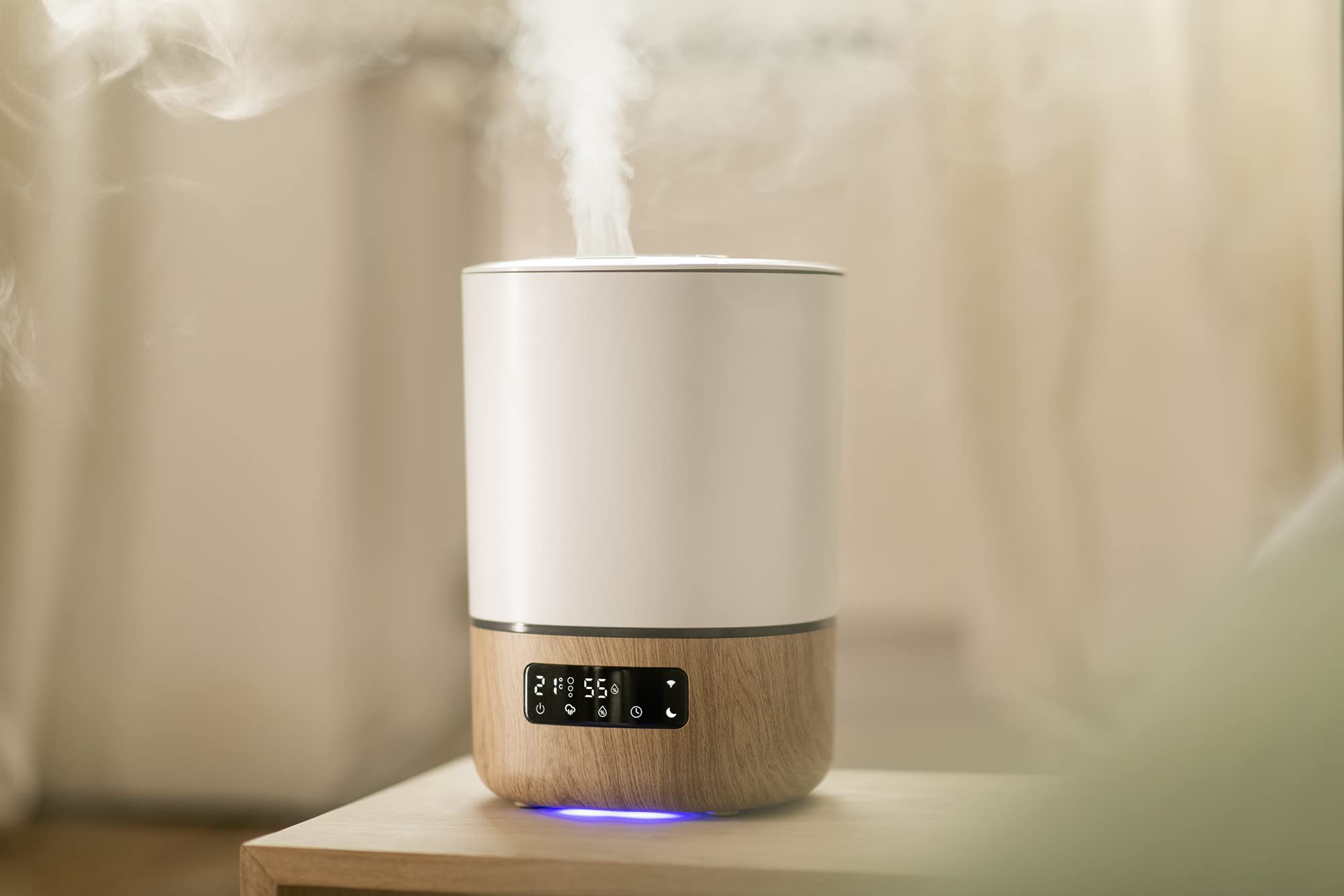 Safety 1st Connected Smart Humidifier — 1 Gallon (3.8L) Tank Size, Cool Mist Humidifier with Hygrometer and Nightlight, and Whisper Quiet for Baby Bedroom, Nursery, iOS and Android Compatible - Image 3