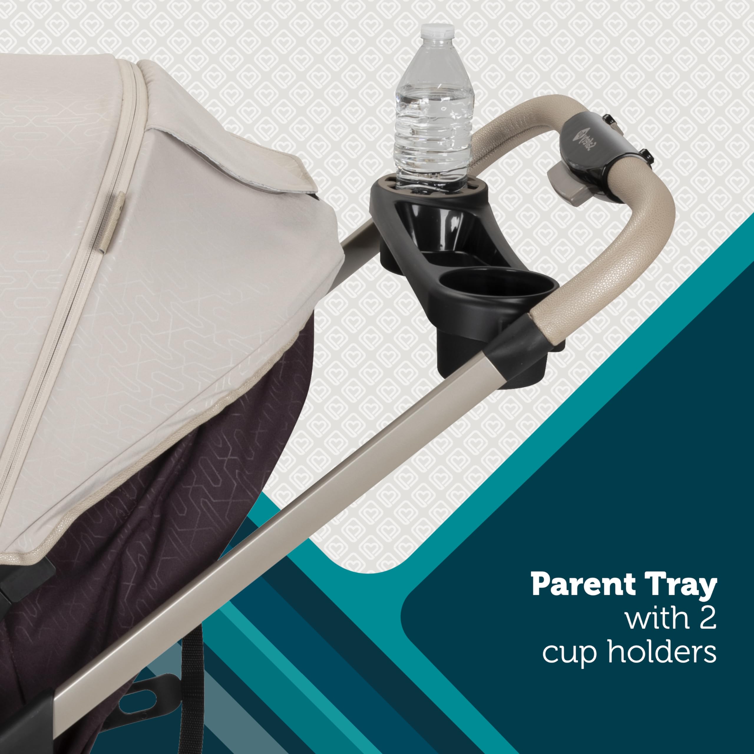 Safety 1st Deluxe Grow and Go Travel System Stroller and Car Seat Combo, 8-in-1 Travel System, Weight Capacity 4-30 lbs, Dunes Edge - Image 4