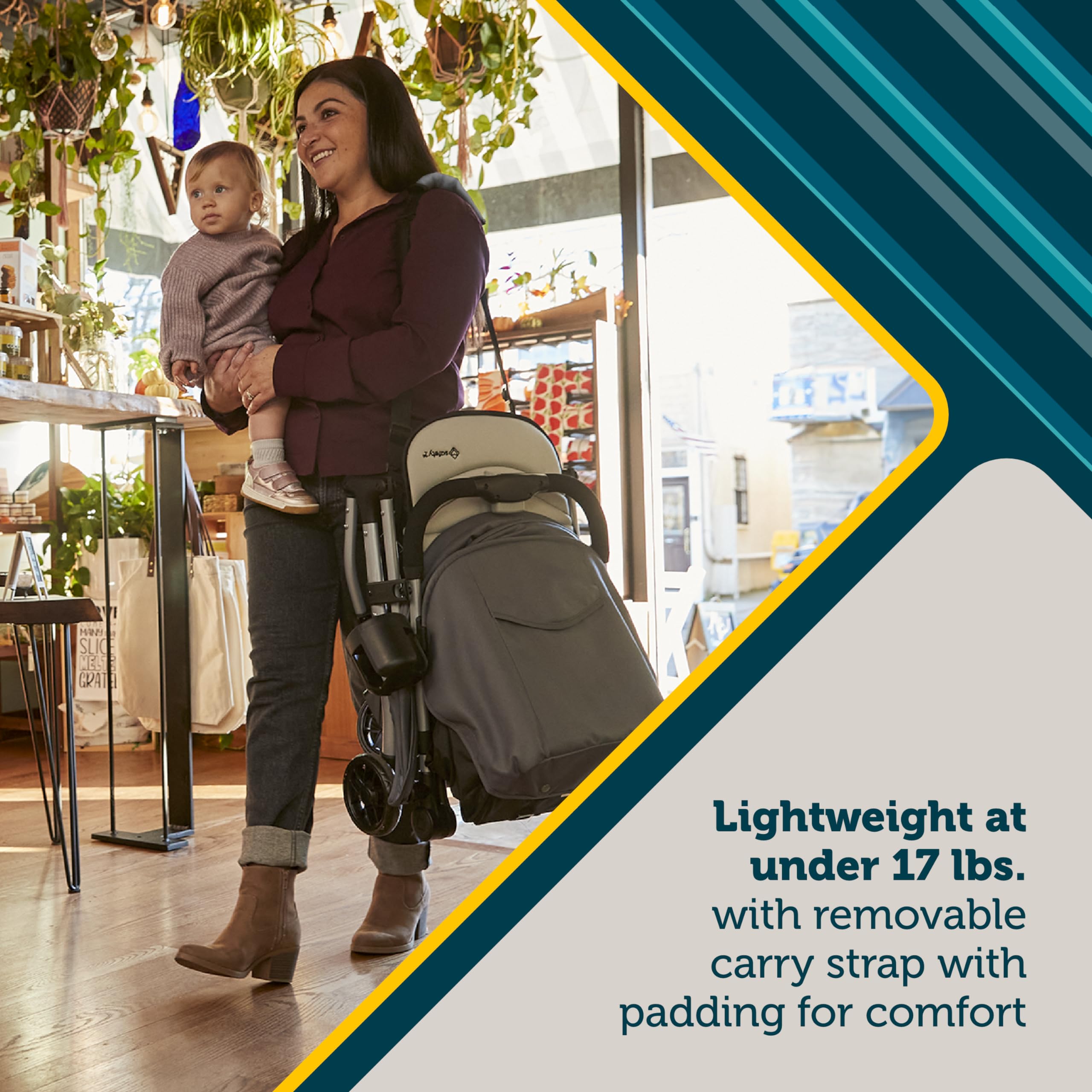 Safety 1st Easy-Fold Compact Stroller, Dorsal - Image 3
