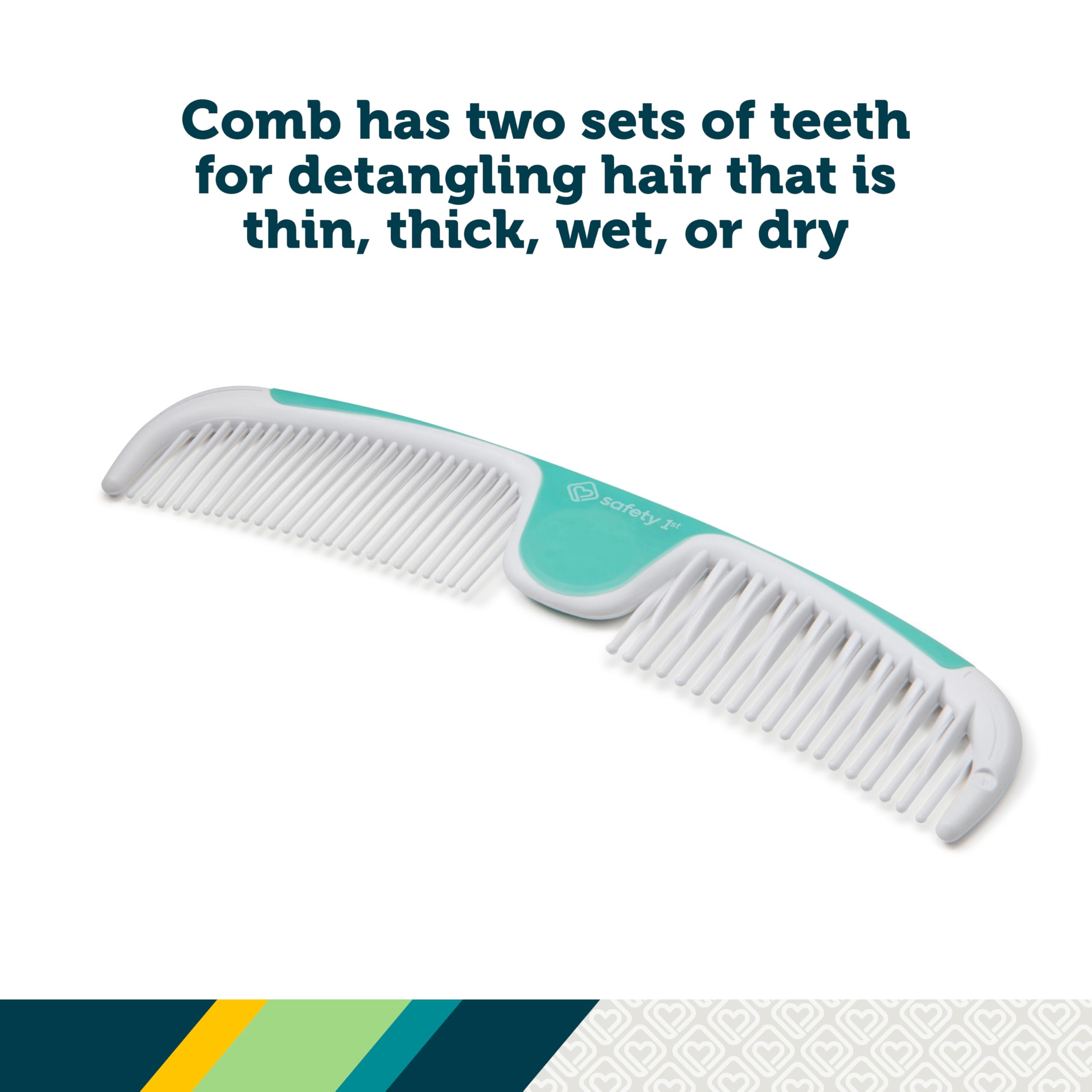 Safety 1st Easy Grip Brush and Comb, Colors May Vary - Image 3