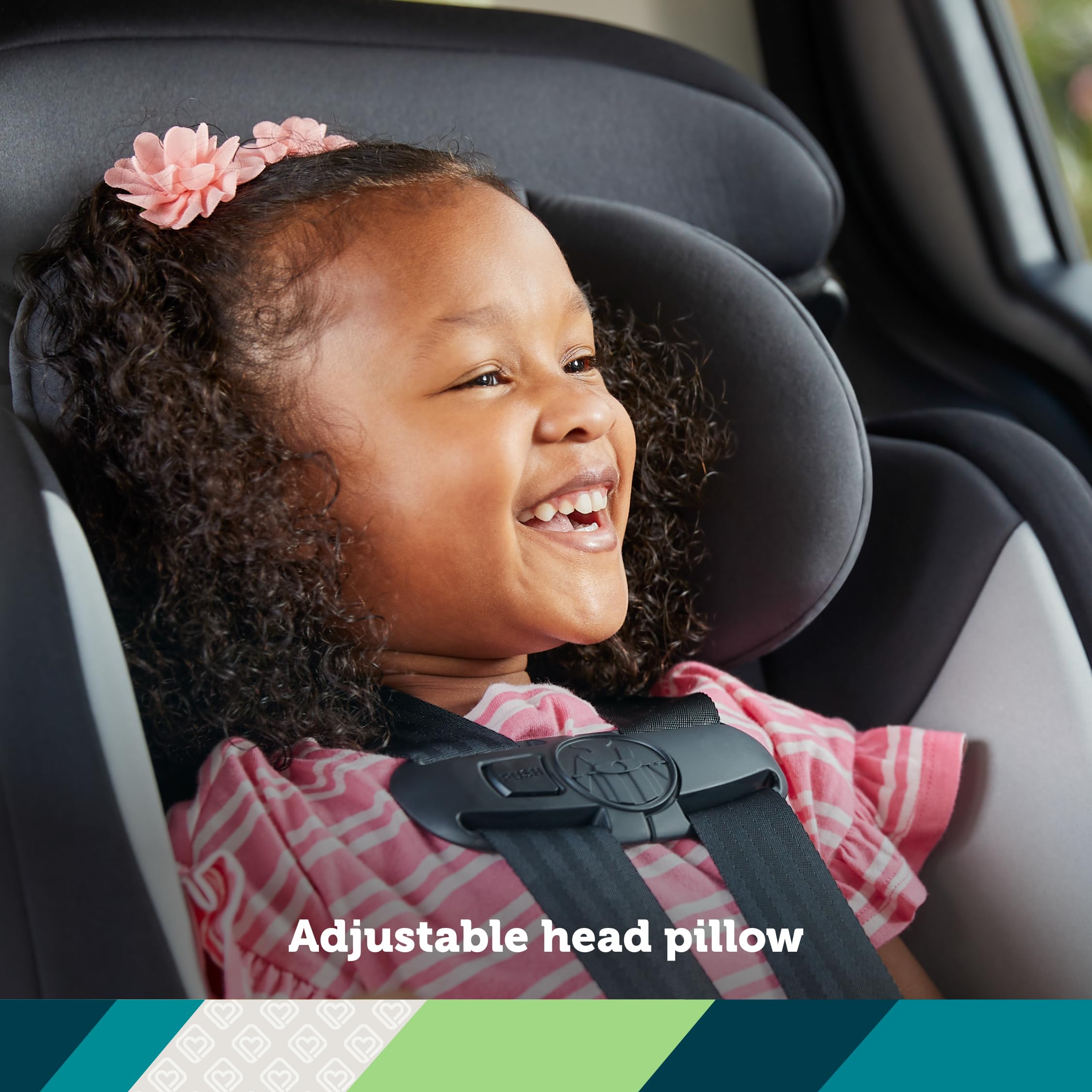 Safety 1st Grand 2-in-1 Booster Car Seat, Converts from High Back to Belt-Positioning Booster, High Back Seat for Kids 40-65, and Belt-Positioning 40-100 Pounds, Capri Teal - Image 5