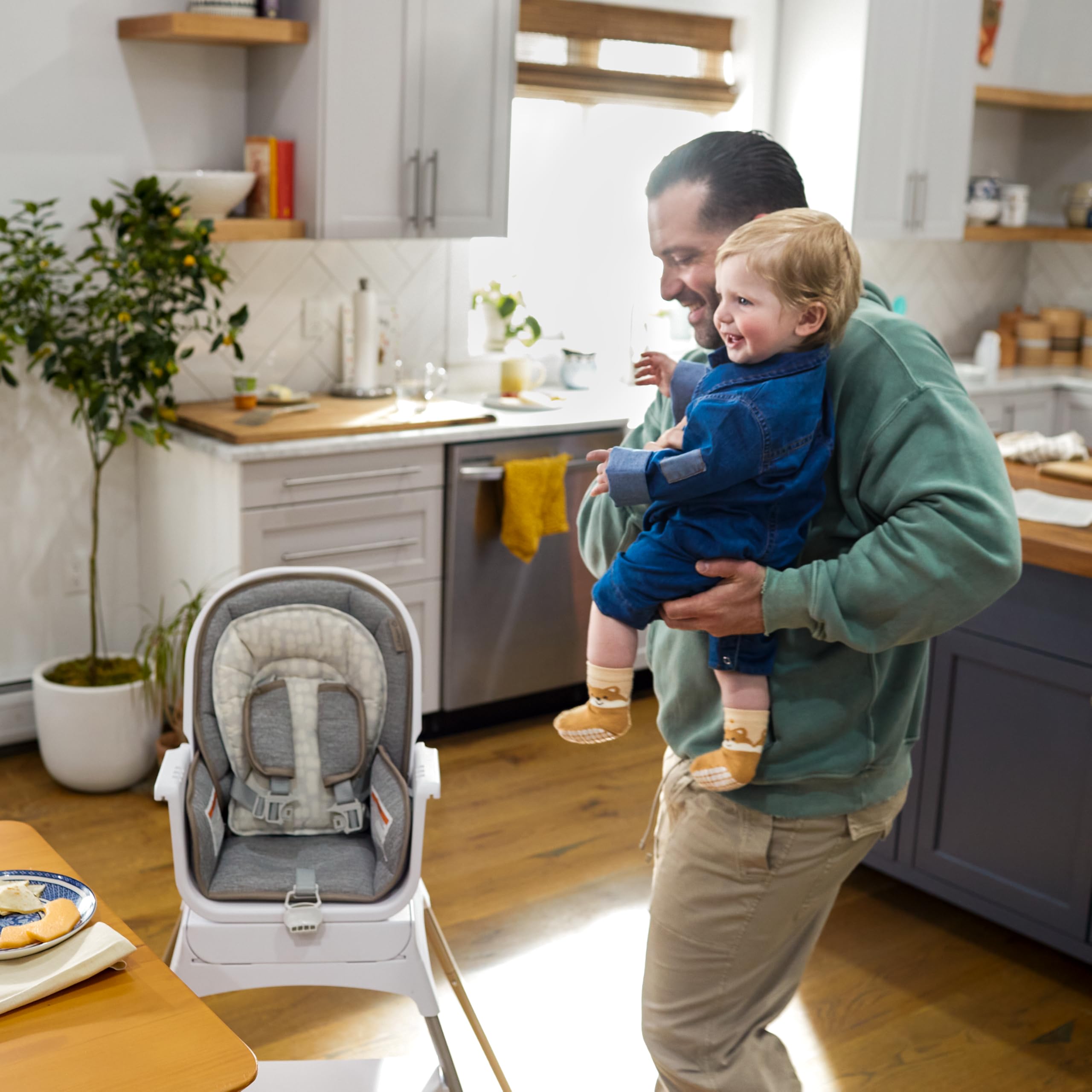 Safety 1st Grow and Go Essential Rotating High Chair, French Grey - Image 13