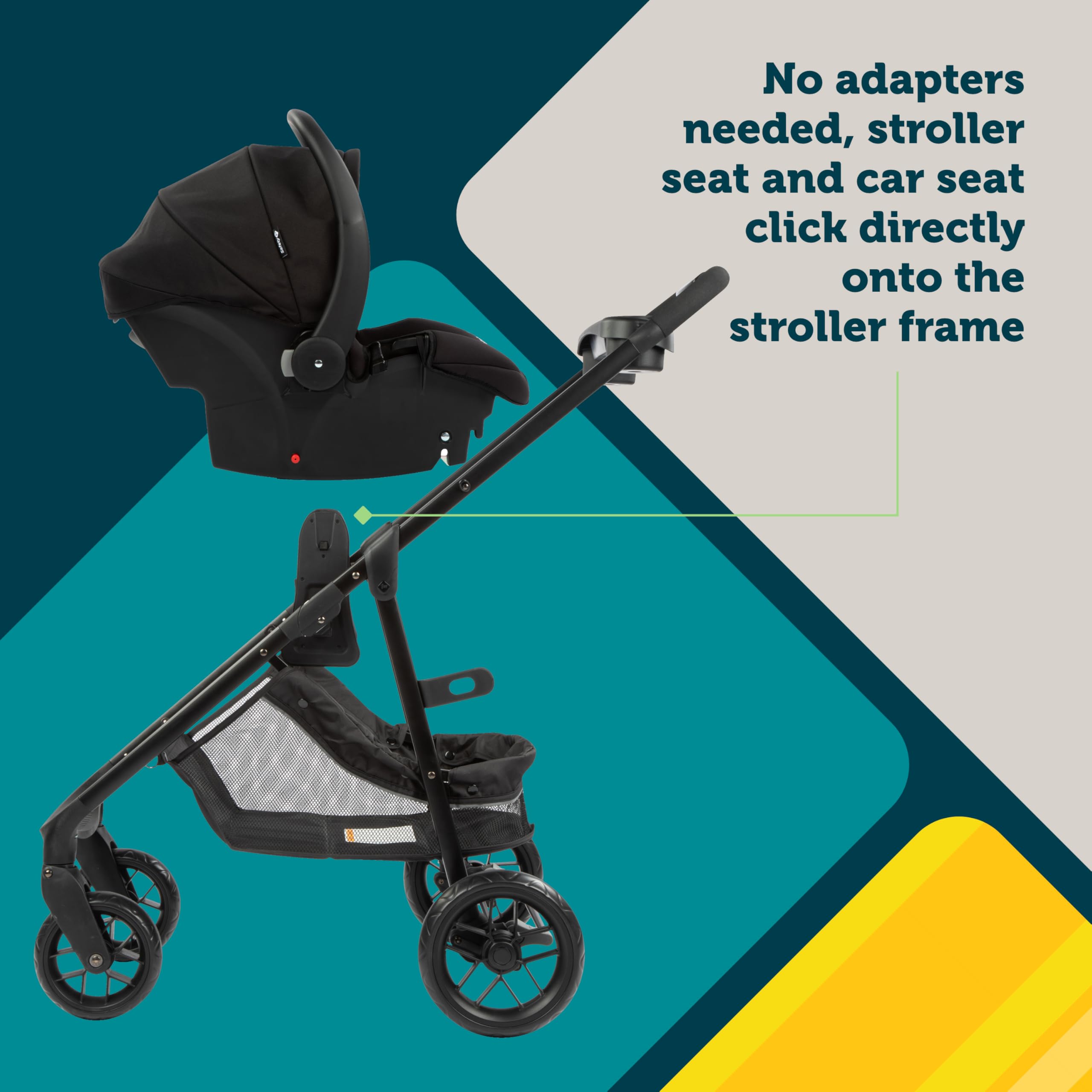 Safety 1st Grow and Go Flex 8-in-1 Car Seat Stroller Combo, Baby Stroller Travel Systems for Infants 4-30 lbs, Stroller and Carseat Combo Set, Forest Tide - Image 10