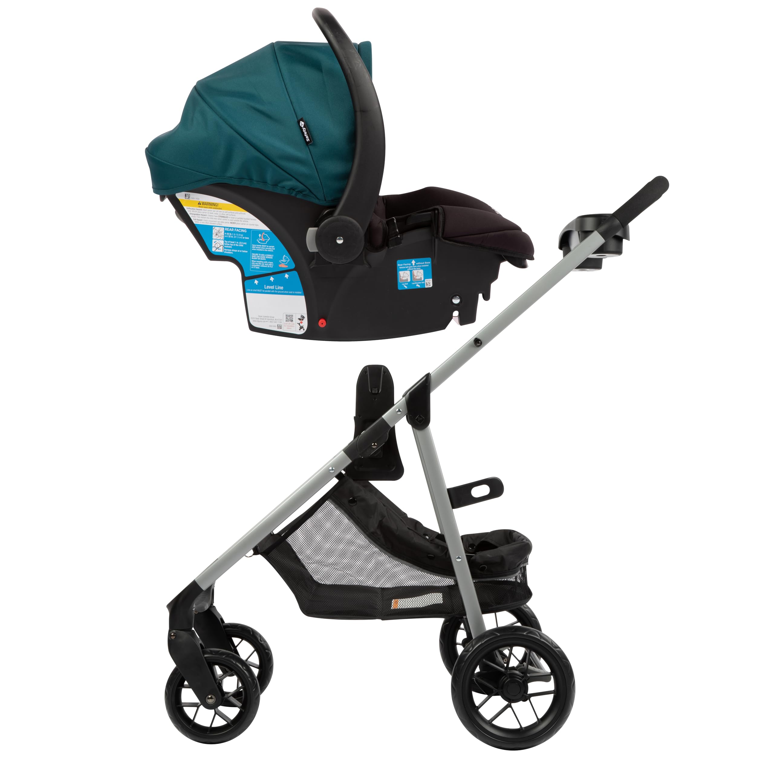 Safety 1st Grow and Go Flex 8-in-1 Car Seat Stroller Combo, Baby Stroller Travel Systems for Infants 4-30 lbs, Stroller and Carseat Combo Set, Forest Tide - Image 14