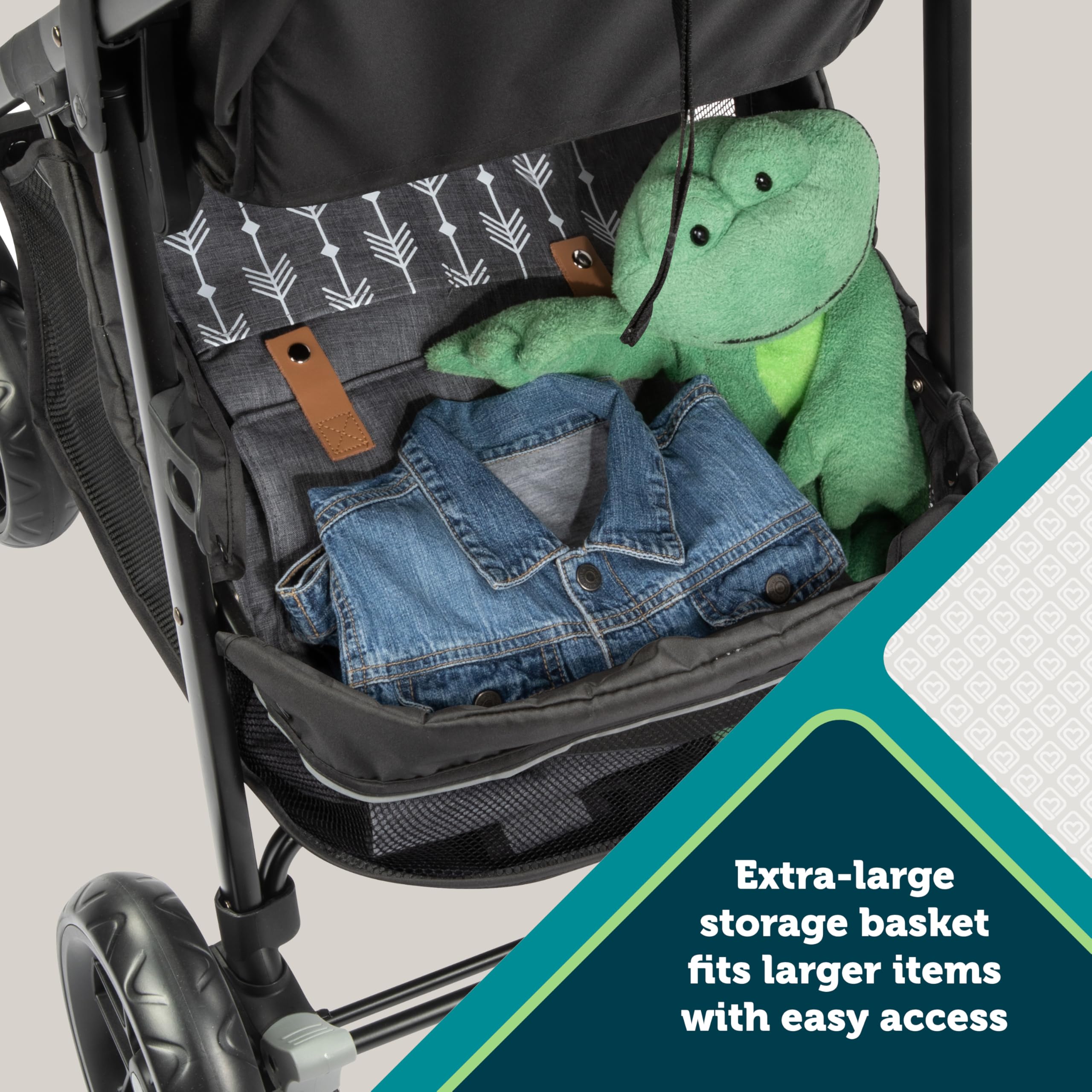 Safety 1st Grow and Go Flex 8-in-1 Car Seat Stroller Combo, Baby Stroller Travel Systems for Infants 4-30 lbs, Stroller and Carseat Combo Set, Forest Tide - Image 8