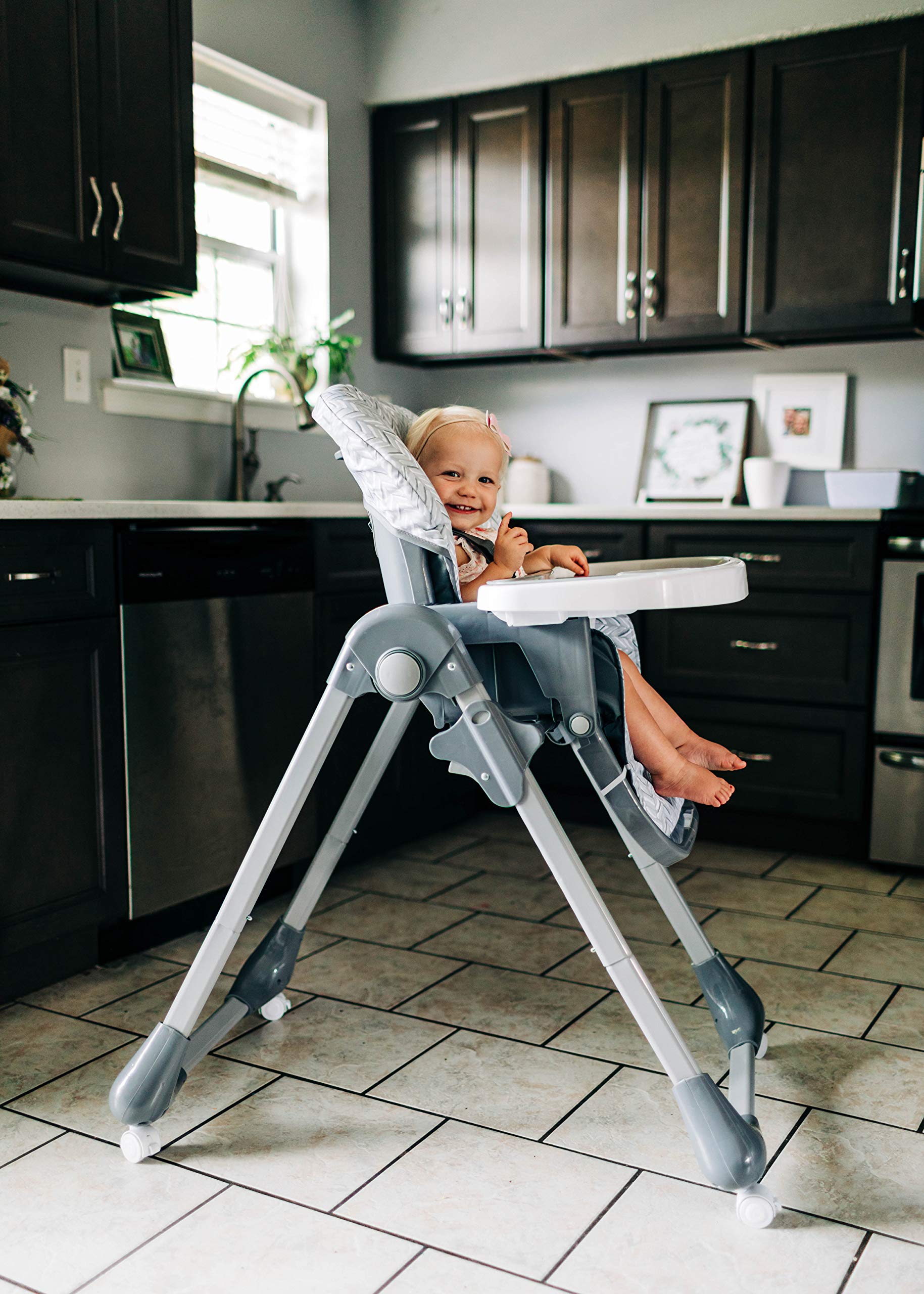 Safety 1st High Chairs for Babies and Toddlers, 3-In-1 Grow and Go with Tray and Adjustable Seat, Birchbark - Image 14