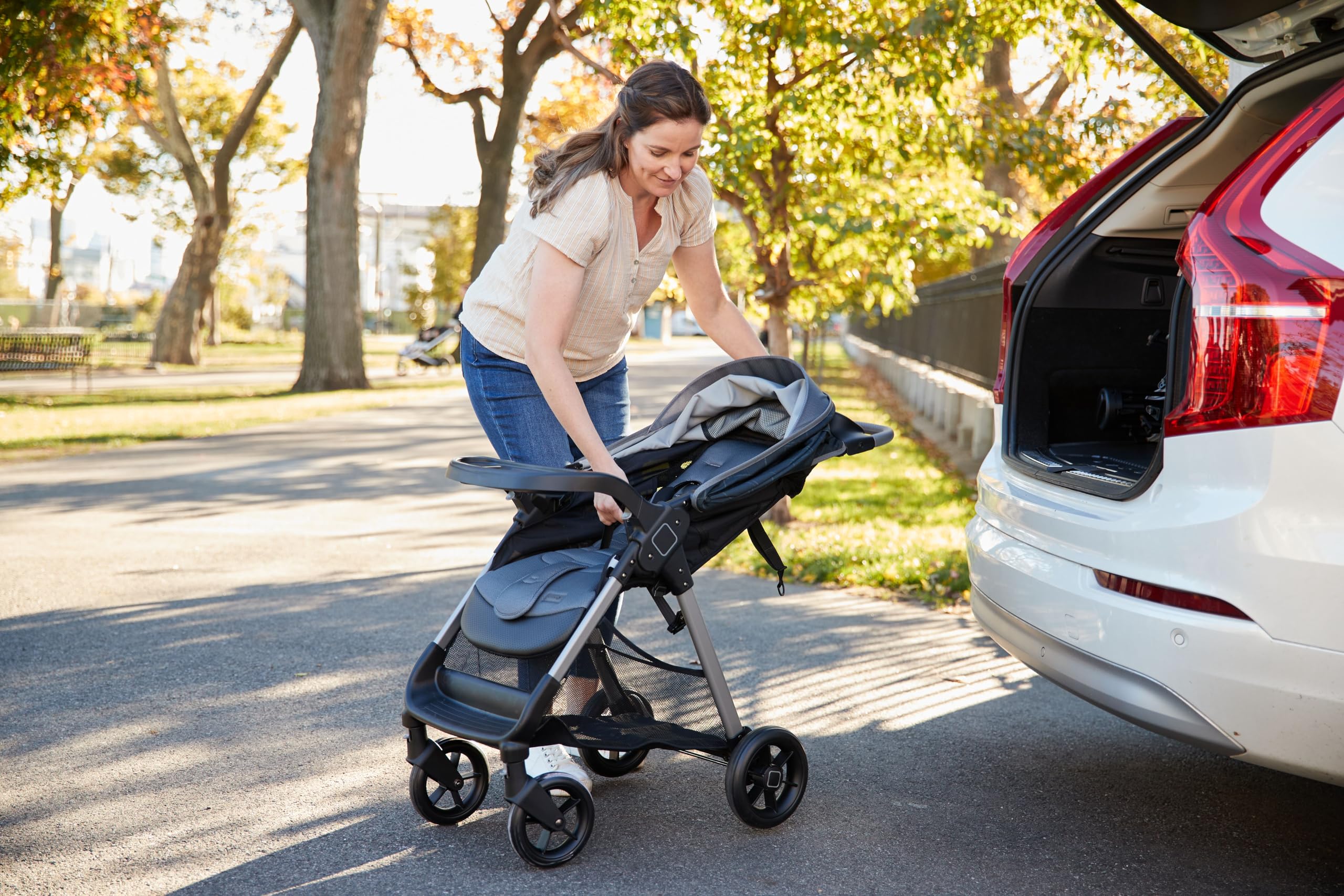 Safety 1st Smooth Ride QCM Travel System, Fast, 1-Hand Lift to fold, High Street - Image 19
