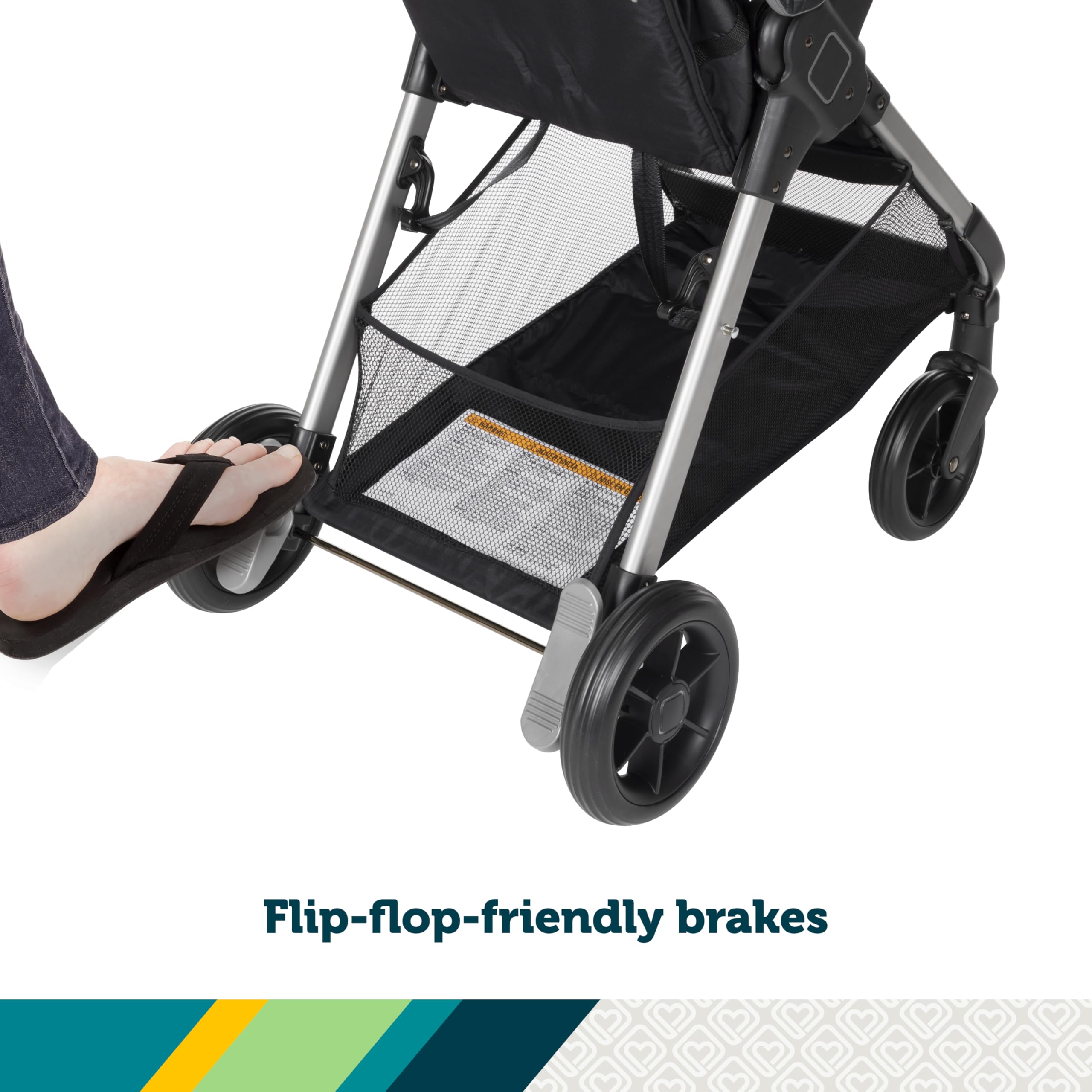 Safety 1st Smooth Ride QCM Travel System, Fast, 1-Hand Lift to fold, High Street - Image 4
