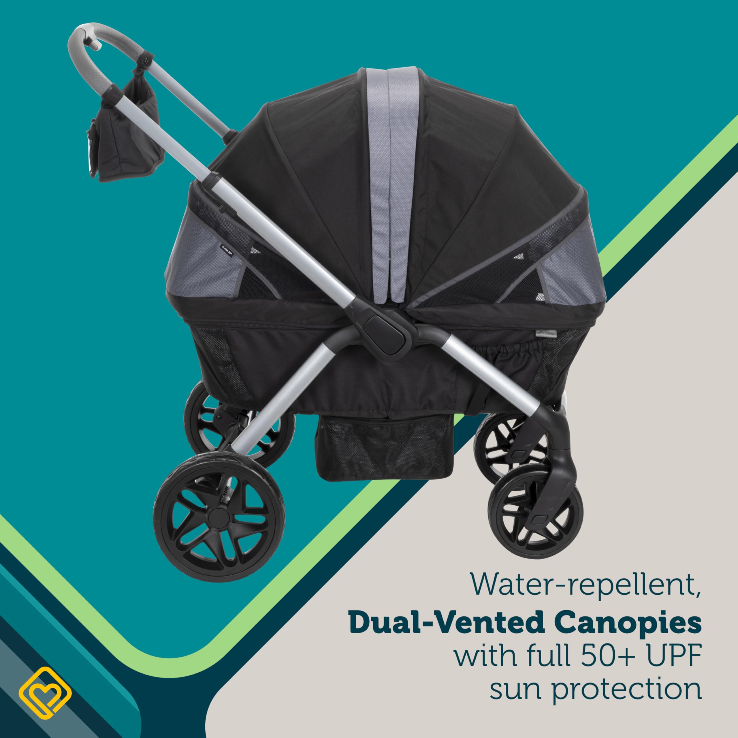 Safety 1st Summit Wagon Stroller for 2 Kids with Removable Tray in High Street - Image 13
